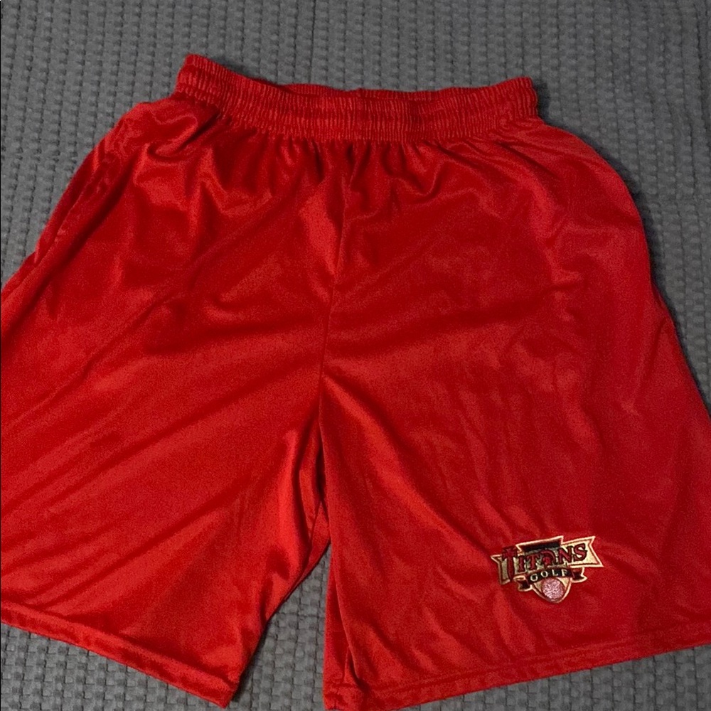 Titans Golf Red Athletic Shorts Lightweight Performance